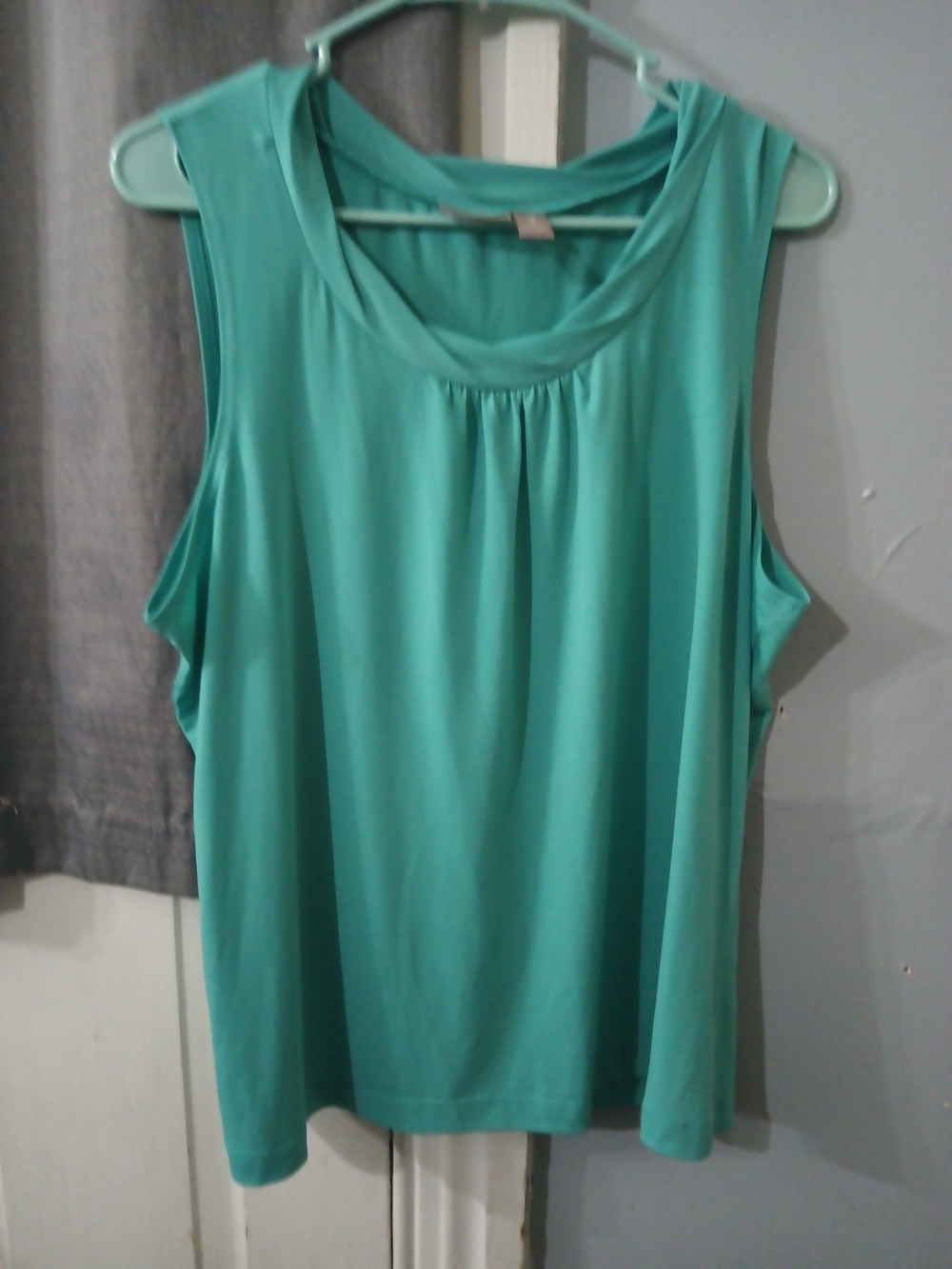 Chico's Teal Scoop-Neck Sleeveless Tank